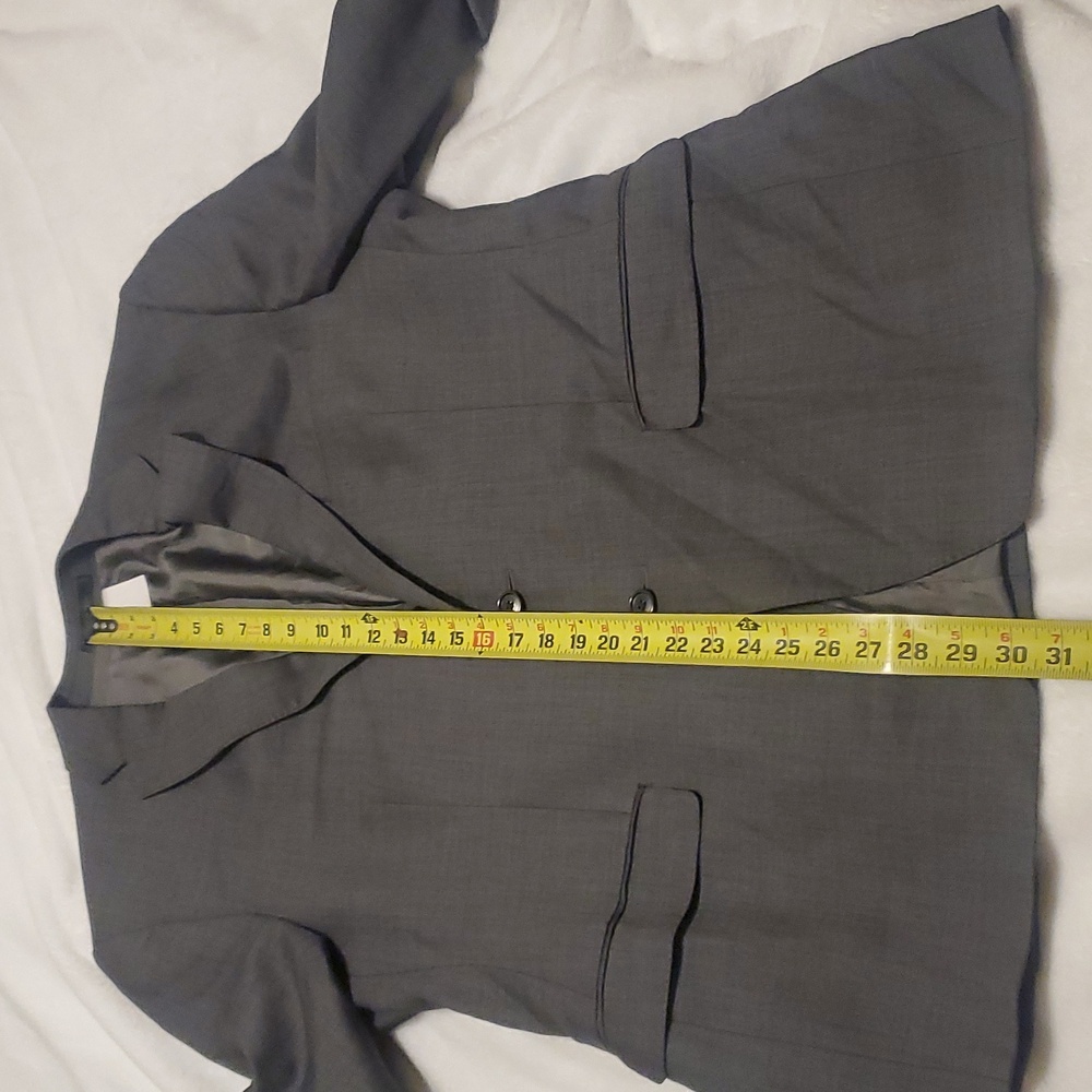 Calvin Klein Charcoal Blazer Suit Coat - Picture 9 of 11